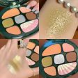 Shell Case Pearlescent Shiny Eyeshadow Palette Shimmer Matte Pigmented Glitter Eyeshadow Pallete Diamond Metallic Makeup Palette Online Sale