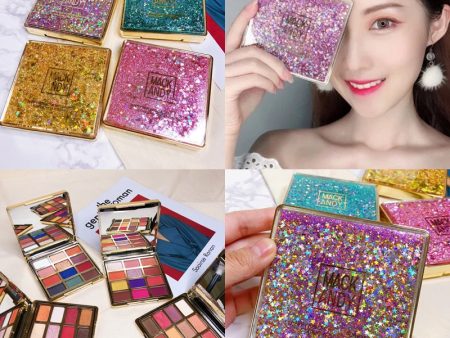 Eyeshadow Palette Cosmetic Diamond Glitter Metallic 12 Color Eyeshadow Pallete Nude Creamy Pigmented Professional Makeup Palette Online Hot Sale