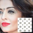 Star Face Gems Temporary Tattoos Eye Eyeliner Tears Crystals Jewels Makeup Sticker Flash Pearl Bindi Dots Jewelry Halloween Rave Hot on Sale