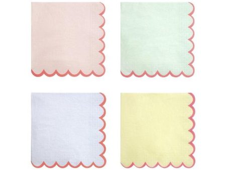 Assorted Colors Luncheon Napkins For Sale