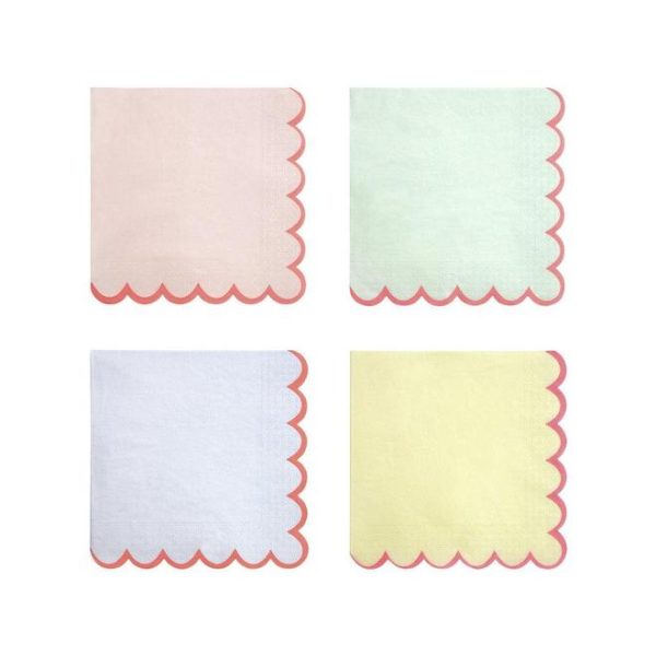 Assorted Colors Luncheon Napkins For Sale