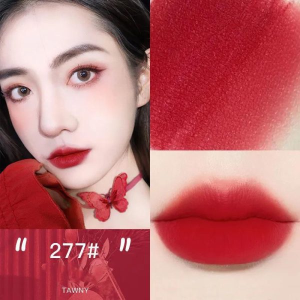 Oklulu  4 Colors Velvet Matte Lip Gloss Waterproof Not Fading Red Liquid Lipsticks Non-stick Cup Pigment Lip Tint Women Makeup Cosmetic For Discount