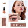 Four-Color Microblading Tattoo Eyebrow Pen Four-Flaw Waterproof Eyebrow Pencil Natural Makeup TSLM1 For Sale