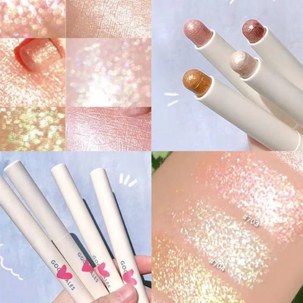 Glitter Diamond Eyeshadow Pencil Metallic Shimmer Highlighter Stick Pigmented Makeup Eyeshadow Stick Cosmetic Eye Liner Pencil on Sale