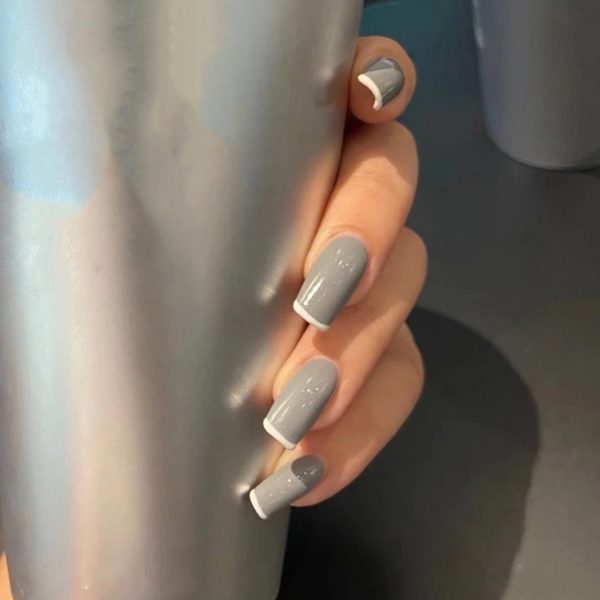 FRENCH TIPS-GRAY WHITE Cheap