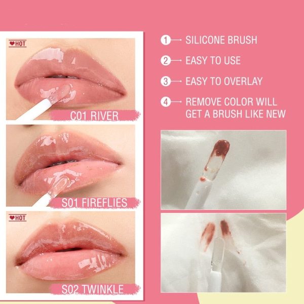 Shine and Shimmer Plumping Lip Gloss Natural Moisturizer Long-lasting Plumping Lips Balm Lip Care Makeup Cosmetics Discount