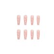 Pink Halo Tower Drill European And American Long T Fake Nails Set Press On Nails With Press Glue Full Cover Acrylic Nail Tips Online