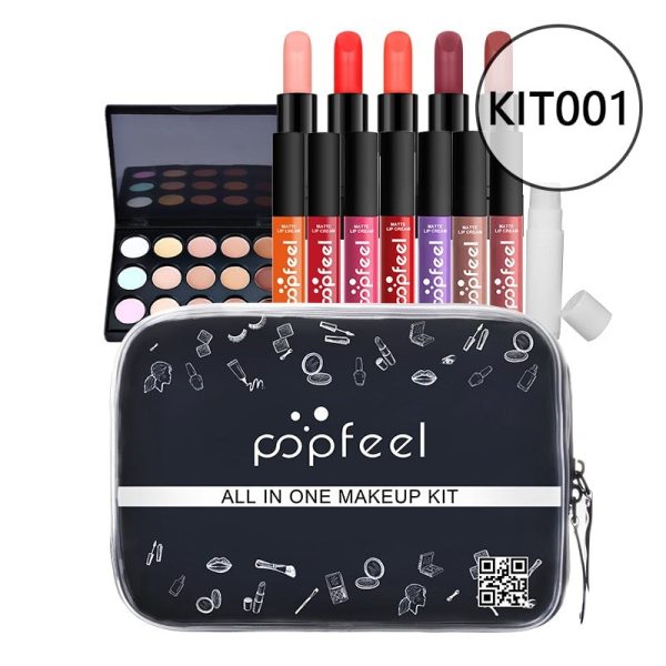 OKLULU  All In One Makeup Kit(Eyeshadow, LiGloss,Lipstick,Brushes,Eyebrow,Concealer)Beauty Cosmetic Bag For Cheap