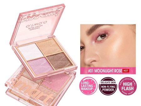 Highlighter Makeup Palette Waterproof Long Lasting Brilliant Lighten Skin Shimmer Contour Makeup Highlight for Face Body Online