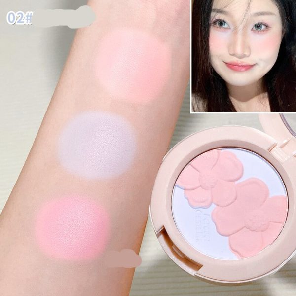 Flowers Language Blush Powder Palette Matte Peach Blusher Silky Touch Long-Lasting Natural Contouring Hot Hangover Beauty Makeup on Sale