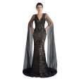 Women s Evening long formal Dress 1920s Sequin Sale