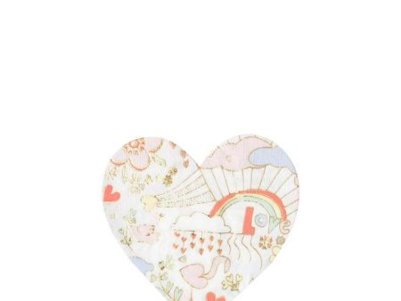 Heart Shape Beverage Napkins Sale