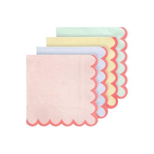 Assorted Colors Beverage Napkins on Sale