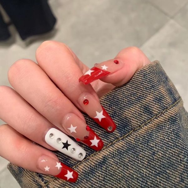 STAR-TEN PIECES OF HANDCRAFTED PRESS ON NAIL For Discount