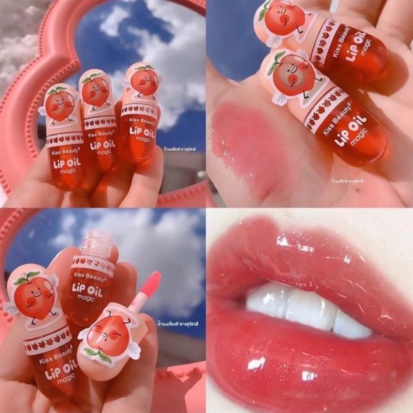 Moisturizing Lip Gloss Peach Waterproof Glossy Long Lasting Not Sticky Natural Korea Lip Tint Daily Makeup Lip Primer Plumper For Discount