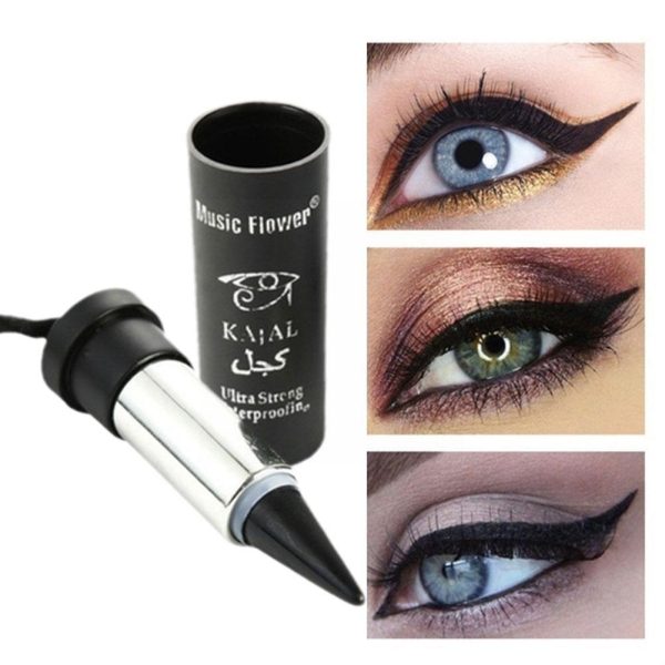 High Level Black Tube Lipstick-style Ribbon Eyeliner Eye Cream Waterproof Pen Natural Lasting Black Long Liner Portable For Sale