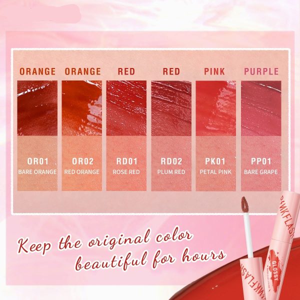 Super Glossy Mosturizing Liquid Lipstick Waterproof Long-lasting Non-sticky High Pigment Lip Gloss Makeup Cosmetics on Sale