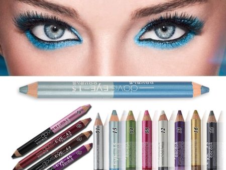 Double-headed Durable Sweatproof Eyeliner Pencil Eye Shadow Pencil lasting Eye Liner Pencil Pigment Waterproof Eye Makeup Tools Online now