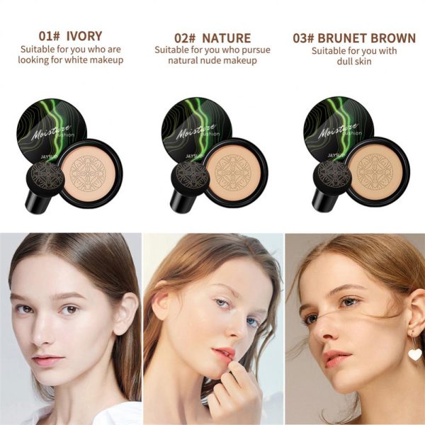 Foundation Mushroom Head Air Cushion CC Cream Waterproof Brighten Foundation Cream Women Base Makeup Face Korean Cosmetics For Discount