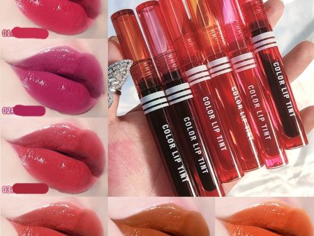 Full Color Makeup Lip Tint Mirror Lipstick Lasting Waterproof Lip Gloss Blusher Korean Style Sexy Red Moisturizer Lip Cosmetics Sale