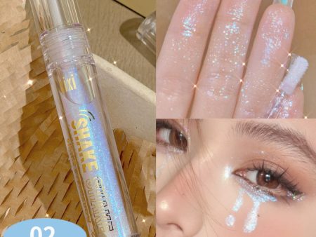 Glitter Highlighter Liquid Eye Shadow Eyeliner Durable Waterproof Pearl Shiny High Gloss Brighten Silkworm Makeup Sale