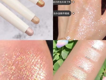 Glitter Diamond Eyeshadow Pencil Metallic Shimmer Highlighter Stick Pigmented Makeup Eyeshadow Stick Cosmetic Eye Liner Pencil on Sale