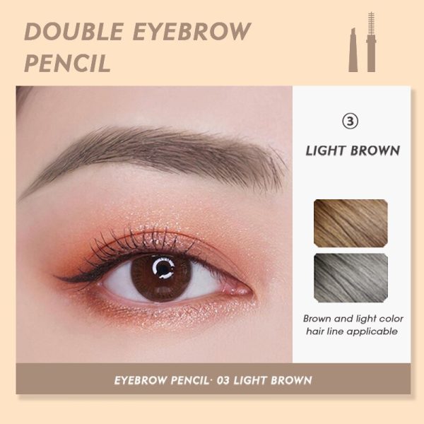 Quick Dry Waterproof Eye Liner Pencil  Dual Head Black Eyeliner Pen Liquid Girl Face Eye Make Up Comestics Accessories Online Sale