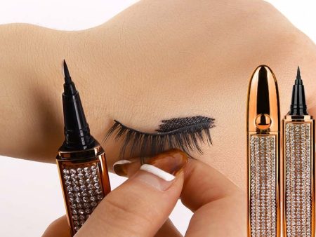 Magic Self Adhesive Lashes Eyeliner Long Lasting No Glue Non Blooming Quick Drying Eyelashes Sticking  Eye Liner Pencil 6 Color on Sale