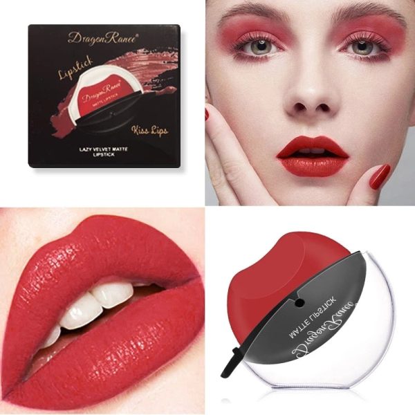 Waterproof Long Lasting Non-stick Cup Lip Gloss Makeup Red Lip Tint Lazy Lipstick Velvet Matte Sexy Red Lip-shaped Moisturizing For Discount