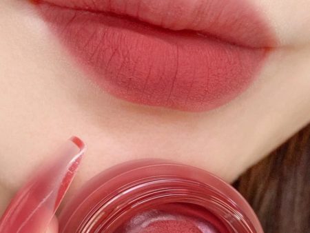 Oklulu Mousse Matte Lipstick Mud Makeup Palette Red Rouge Long Lasting Lip Tint Cream Pigment Silky Texture Cheek Peach Blush Makeup Discount