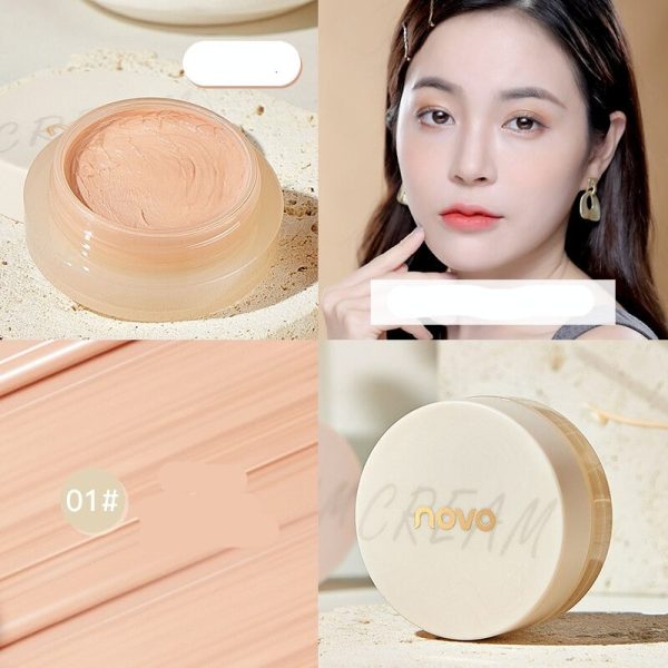 Natural Full Cover Base Concealer Cream Women Face Makeup Moisturizing Long Lasting Cover Dark Circles Acne Pores Cream Cosmetic Hot on Sale