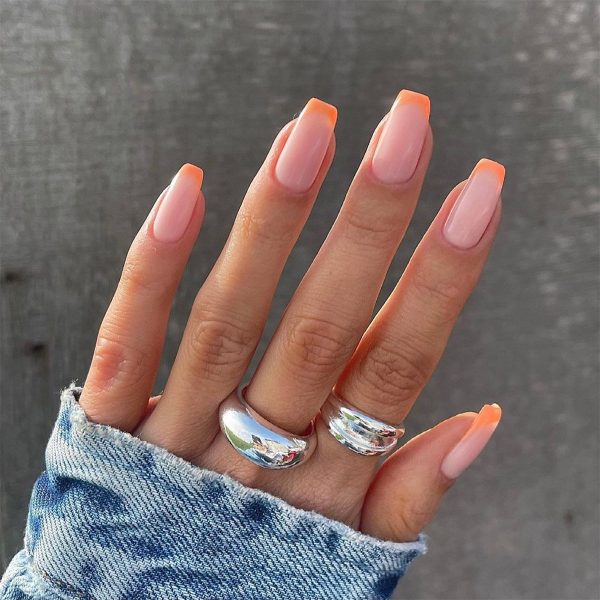 FRENCH TIPS?-ORANGE For Sale