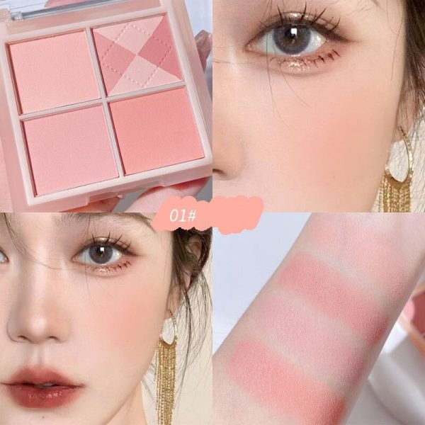 New Apricot Matte Blusher Powder Longwear Taro Purple Rouge Natural Cheek Blush Makeup Soft Highlight Waterproof Contour Palette Online Hot Sale