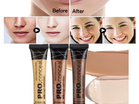 Nude Makeup Facial Foundation Waterproof Cover Blemish Base Fluid Concealer Oil Control Lasting Brighten Skin BB Cream Cosmetics Online Hot Sale