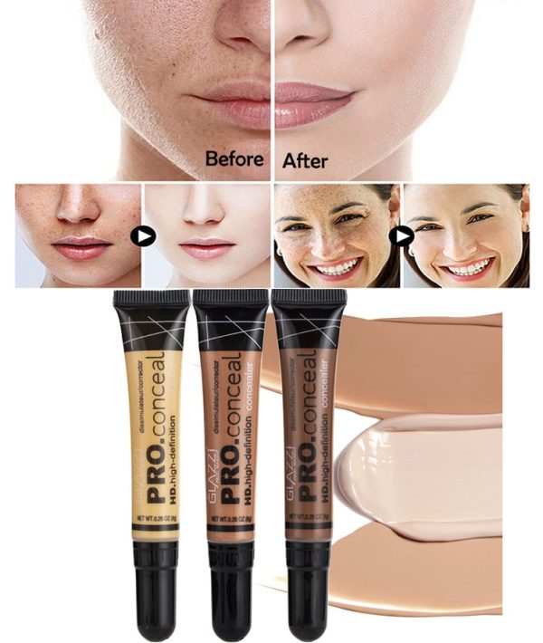 Nude Makeup Facial Foundation Waterproof Cover Blemish Base Fluid Concealer Oil Control Lasting Brighten Skin BB Cream Cosmetics Online Hot Sale