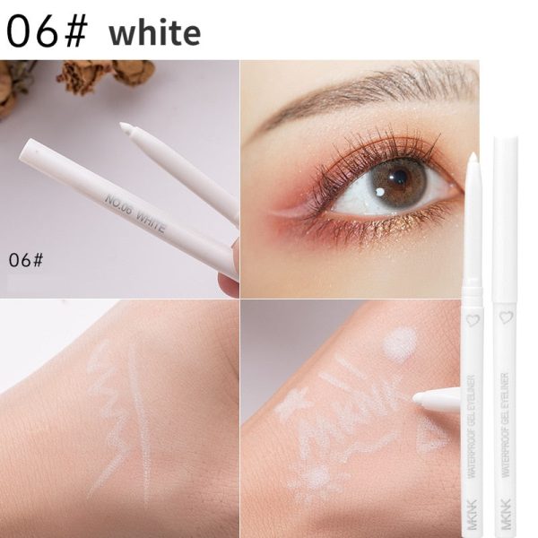 Waterproof Eyeliner Gel Pencil Red Brown Lying Silkworm Pen Soft Easy Wear High Pigment Matte Eyeliner Lasting Shiny Eyes Makeup Online Sale