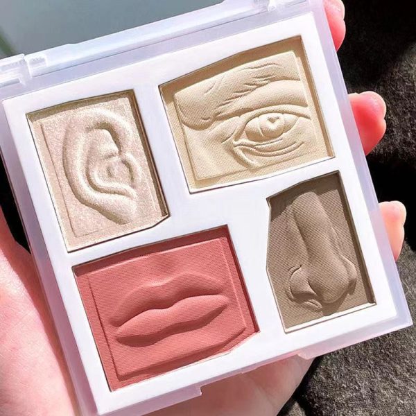 Makeup Highlighter Palette HighGloss Texture Contour Palette Base Illuminator Highlight Face Bronzer Cheek Blush Powder Cosmetic Cheap