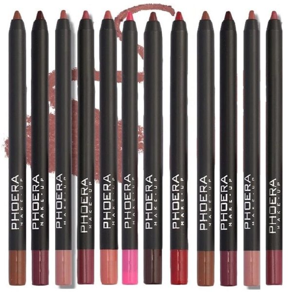 Waterproof Matte Lipliner Pencil Sexy Red Contour Tint Lipstick Lasting Non-stick Cup Moisturising Lips Makeup Cosmetic 12Color Fashion