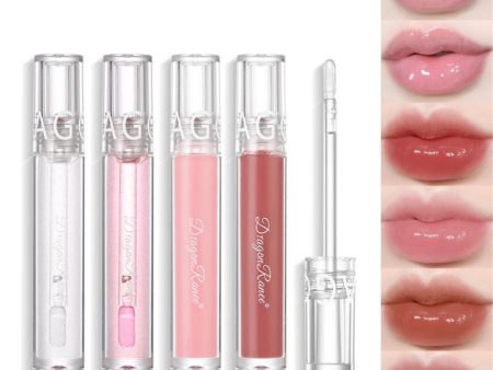 Mirror Lip Glaze Waterproof Lip Gloss Lips Makeup Set Transparent Lip Tint Water Shine Lip Balm Moisturizing Lipstick Cosmetics Online now