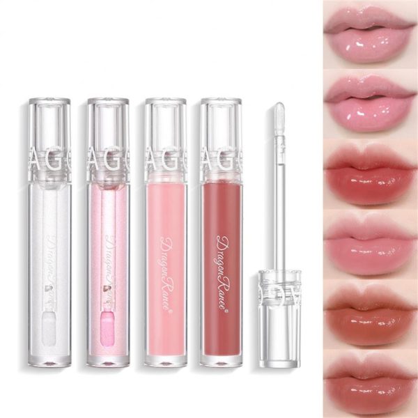 Mirror Lip Glaze Waterproof Lip Gloss Lips Makeup Set Transparent Lip Tint Water Shine Lip Balm Moisturizing Lipstick Cosmetics Online now