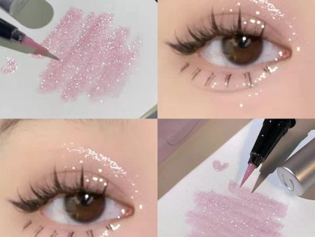 Makeup Highlight Lying Silkworm Pen Brighten Lasting Water Proof Light Pink Rose Diamond High Gloss Colored Eyeliner Pencil 1pcs For Sale