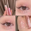 Glass Peach Bright Eye Shadow Stick Shimmer Glitter Highlight Liquid Eye Liner Sequins Lying Silkworm Shiny Eyes Korean Makeup Online Hot Sale