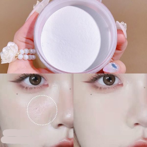 Soft-Velvet Blur Loose Powder Waterproof Face Makeup Lightweight Setting Oil Control Concealer Matte Long Lasting Brighten Skin Fashion