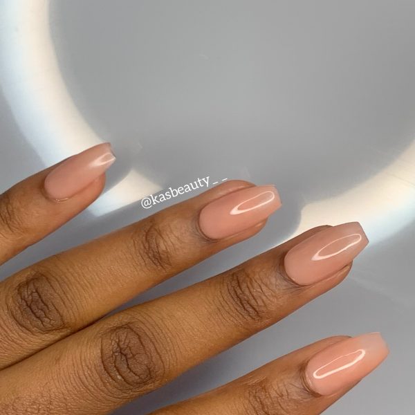 Natural Pink Dark Press On Nail Set For Discount