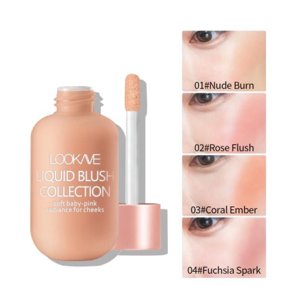 Liquid Blush Naturally Brightens Skin Tone Without Makeup Waterproof Liquid Blush Long-lasting Matte Make Up Natural Cheek TSLM1 Fashion