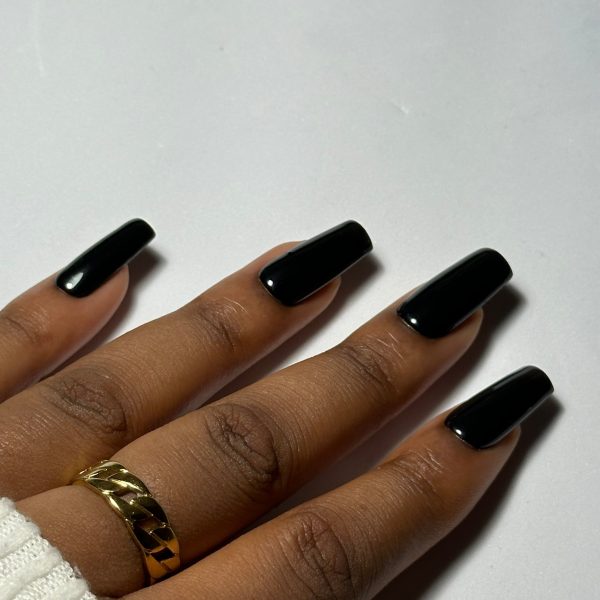 Blacked Out Press On Nail Set For Sale