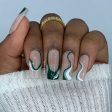 Green Panther Press On Nail Set Hot on Sale