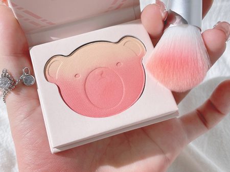 Lovely Bear Natural Matte Blusher Smooth Powder Pink Blush Long Lasting Waterproof Easy to wear Pigmented Cheek Makeup Cosmetics Discount