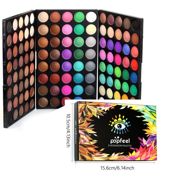 OKLULU  Professional eyeshadow palette 120 colors Maquiagem completa Eyeshadow Natural Super Light Makeup eye shadow pallete set For Discount