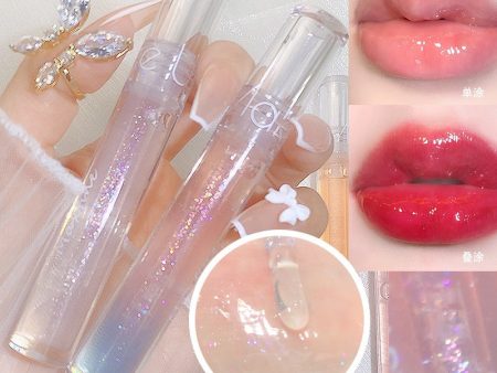 Mirror Water Lip Gloss Transparent Glass Lip Oil Waterproof Lasting Lip Glaze Korean Lips Cosmetics Makeup Tools Wholesale Discount